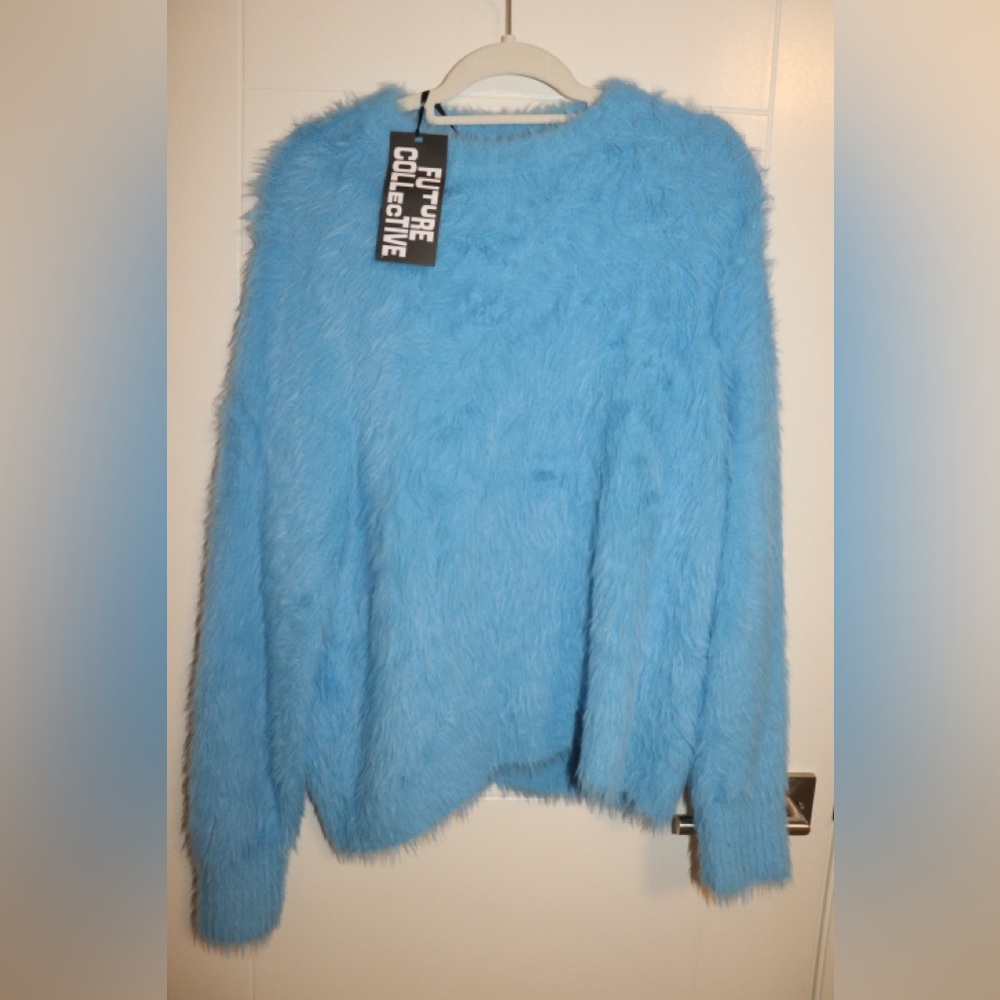 Blue Fuzzy Sweater